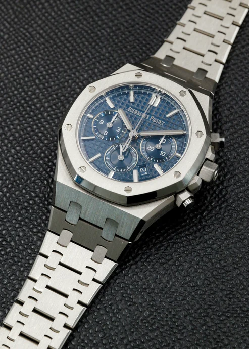 AP Royal Oak Chronograph 38mm 26715ST Blue - Image 3
