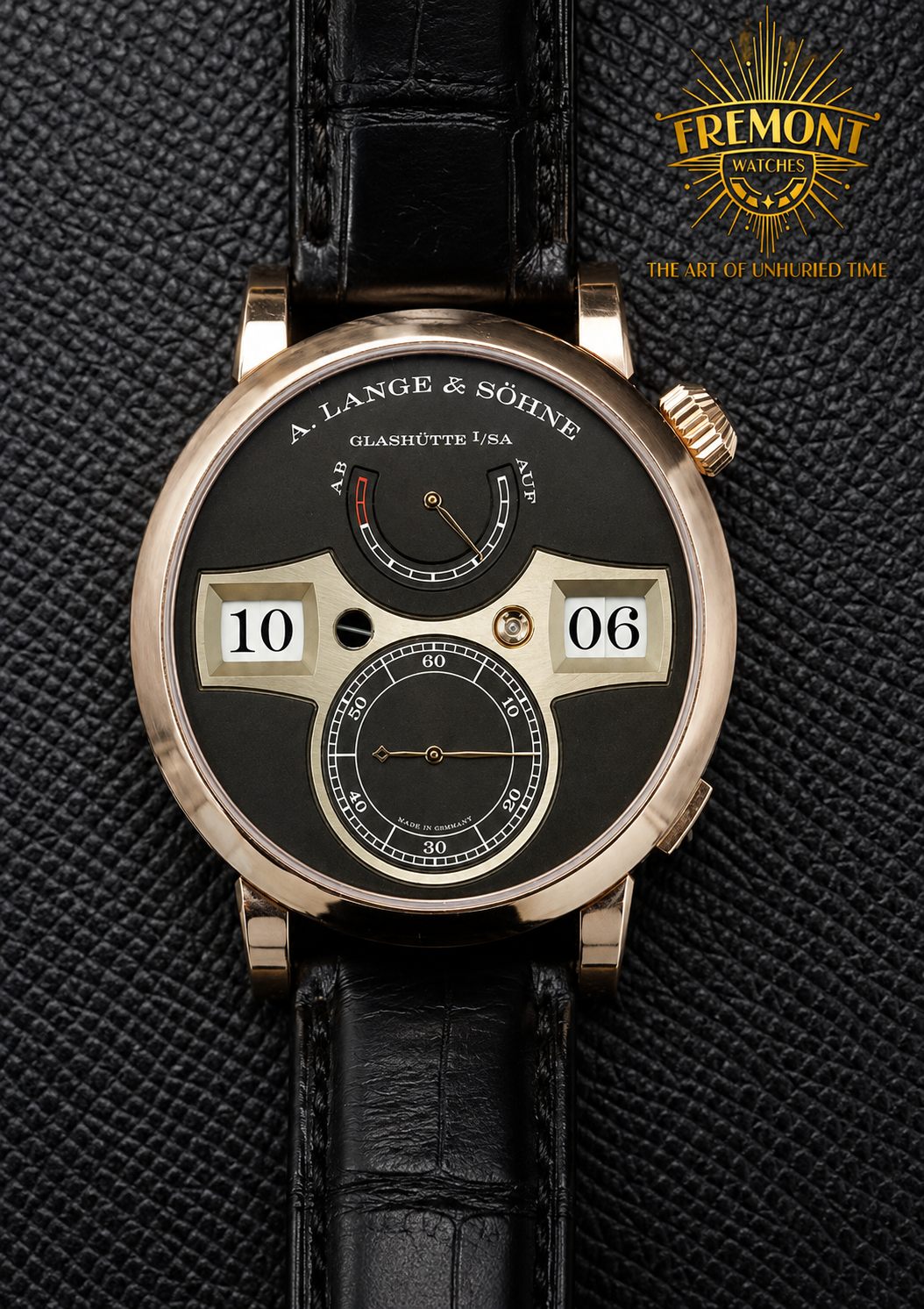 A. Lange & Sohne Zeitwerk 142.031 Rose Gold Upgraded Movement