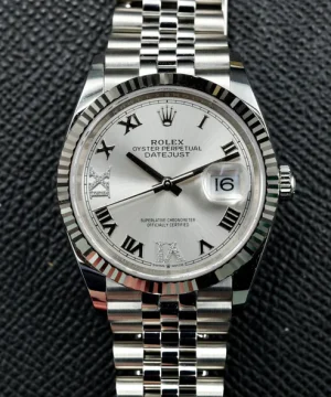 Rolex Datejust 36mm 126234 Silver Diamond Dial