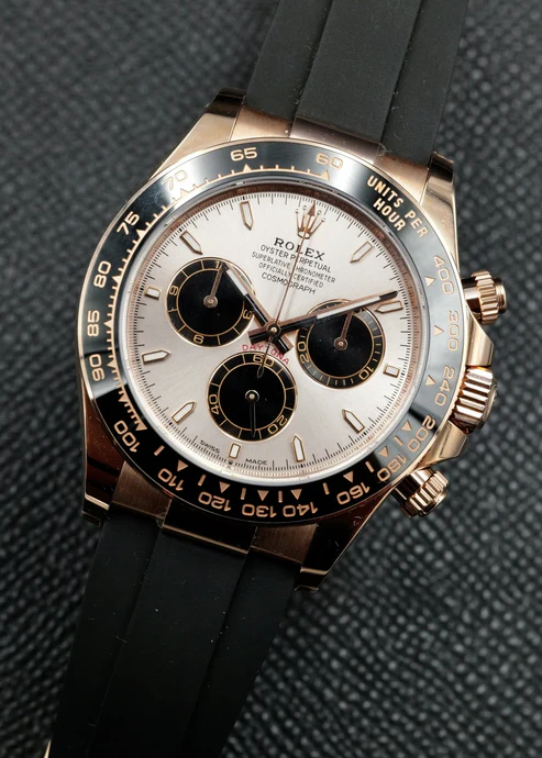 Rolex Daytona 126515LN Sundust Rose Gold Oysterflex - Image 4
