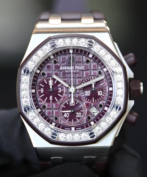 AP Royal Oak Offshore Chronograph 26048SK Plum Dial