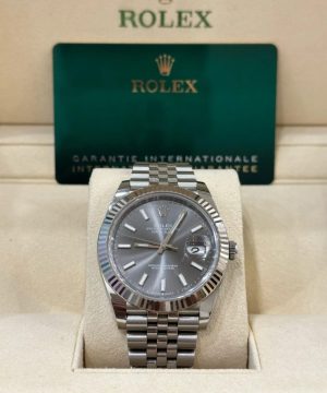Rolex datejust 41-126334 slate diamond