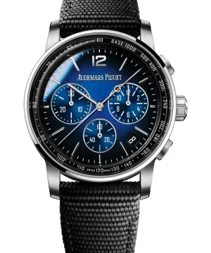 Code 11.59 Chrono 26393 SS APSF 1:1 Best Edition Blue Ombre Dial On Black Nylon Strap Super Clone SA4401