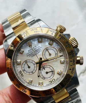 Daytona 116503 Two Tone Yellow Gold Real MOP Diamond Dial Clean 1:1 Best SA4130 Super Clone