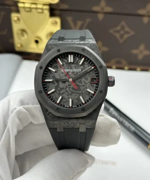 Audemars Piguet Royal Oak DiW 15500 Imitation Watch Case Carbon Second Hand Is Red 41mm