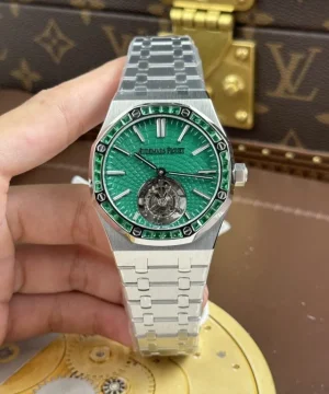 Audemars Piguet Imitation Royal Oak Selfwinding Flying Tourbillon 26730BC Green Dial 41mm Super Clone