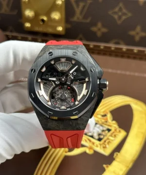 Audemars Piguet Imitation Royal Oak Concept Flying Tourbillon UAE Version Red Rubber Strap 42mm