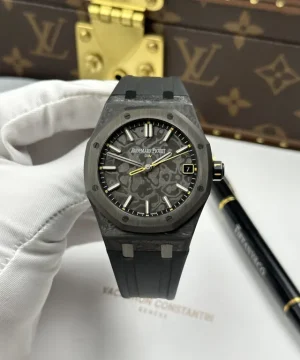 Audemars Piguet Royal Oak DiW 15500 Imitation Watch Case Carbon Second Hand Is Yellow 41mm