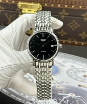 Longines Presence Black Dial Metal Strap 40mm Super Clone