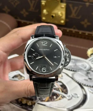 PAM1365 Luminor Quaranta BiTempo 40mm VSF 1:1 Best Edition on Black leather strap P.9010 Clone