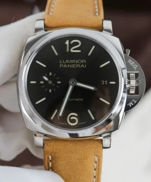 PAM904 Luminor Due VSF 1:1 Best Edition Black Dial on Brown Asso Strap AXXXIV