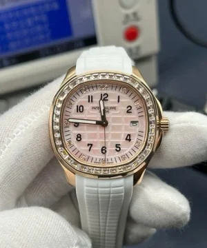 Patek Philippe Aquanaut 5268R White Rubber Strap Automatic Movement 38.8mm