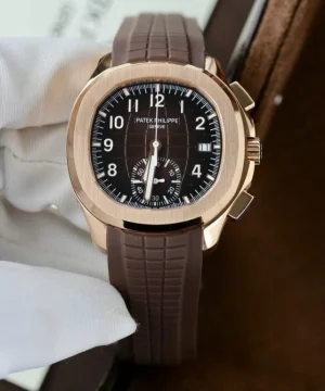 Patek Philippe Aquanaut 5968 Brown Dial Rubber Strap 42.2mm