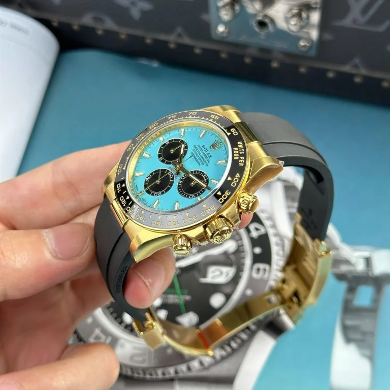 Daytona 126518 AVF 1:1 Best Edition Tiffany Blue Dial on Oysterflex Strap DD4131 (Mod) - Image 4
