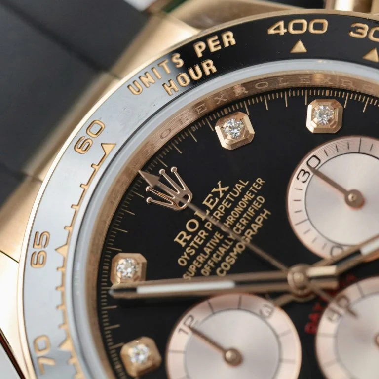 Daytona 126515 AVF 1:1 Best Edition Black/RG Diamonds Dial on Oysterflex Strap DD4131 (Mod) - Image 4