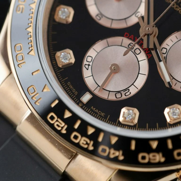 Daytona 126515 AVF 1:1 Best Edition Black/RG Diamonds Dial on Oysterflex Strap DD4131 (Mod) - Image 5