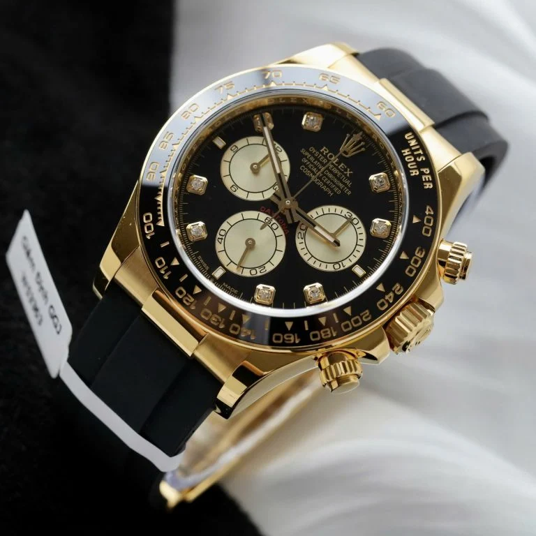 Daytona 126518 AVF 1:1 Best Edition Black/YG Diamonds Dial on Oysterflex Strap DD4131 (Mod) - Image 3