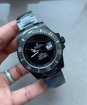 Rolex Submariner DiW 904L DLC Graduated Blue Dial on DLC Strap VSF VS3135 Super Clone