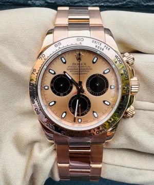 Daytona 116505 904L RG VF 1:1 Best Edition RG Dial Black Subdial Stick Marker On 904L RG Bracelet DD4130