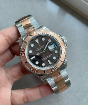 Yacht-Master 126621 904L/RG VSF 1:1 Best Edition Black Dial On 904L/RG Bracelet VS3235