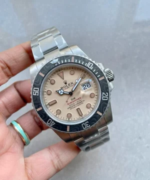 Rolex Submariner DiW “Dune” 904L SS Yellow Dial on SS Bracelet VSF VS3135 Super Clone