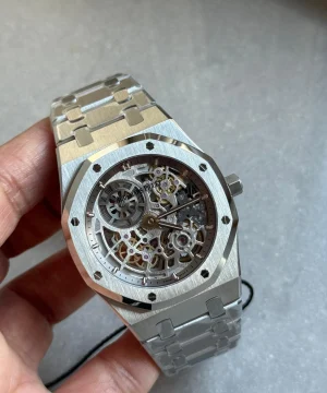 Royal Oak Openworked 16204 SS ZF 1:1 Best Edition Skeleton Dial on SS Bracelet A7124 Super Clone