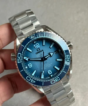 Seamaster planet ocean 39.5mm VSF 1:1 Best Edition Summer Blue Dial on SS Bracelet VS8800 V4