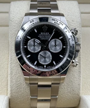 Daytona 126509 904L SS UFO 1:1 Best Edition Black Dial Silver Subdial On 904L SS Bracelet UF4131 (Free Sprung)
